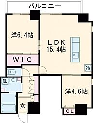 APARTMENTS CODE ISAHAYA 2階2LDKの間取り