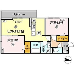 間取図画像 2LDK