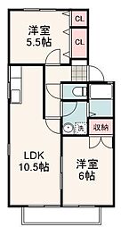 間取図画像 2LDK
