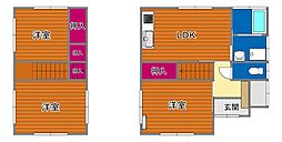 南岩国町2丁目山本様貸家 1階3DKの間取り