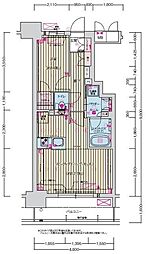 プレサンス名駅南ブリエ 4階1LDKの間取り