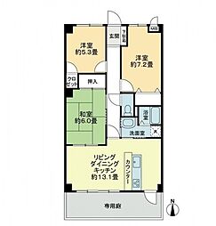 フィネス秀 3LDKの間取図画像