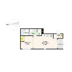 ハーモニーテラス福住町IV(福住町B) 201 2階1LDKの間取り