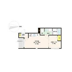 ハーモニーテラス福住町IV(福住町B) 202 2階1LDKの間取り