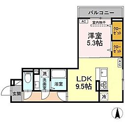 間取図画像 1LDK