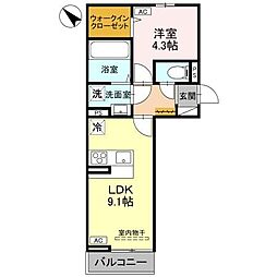 間取図画像 1LDK