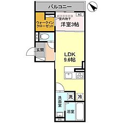間取図画像 1LDK