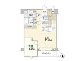 エルデンシア阿佐ヶ谷プラチナム 202 2階1LDKの間取り