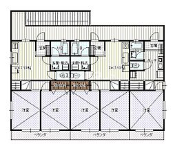 コンフォート愛宕 2階2DKの間取り