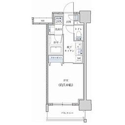 レジデンス東別院スクエアII(旧ヴィークブライト名古屋東別院II) 13階1Kの間取り
