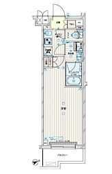 ルーブル武蔵新城七番館 2階1Kの間取り
