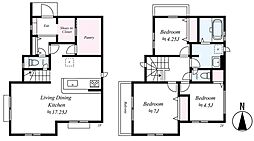 府中市四谷4丁目戸建 1階3LDKの間取り