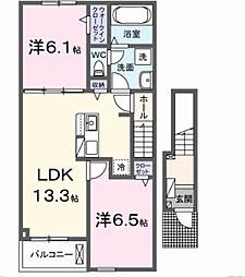 グラン・アーブルVIII 2LDKの間取図画像
