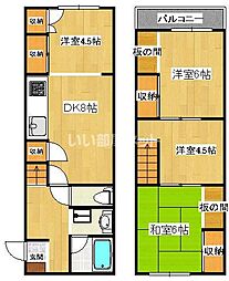 労住協第5ビル 5階3SDKの間取り