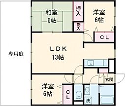 JR豊肥本線 光の森駅 徒歩11分の賃貸マンション 5階3LDKの間取り