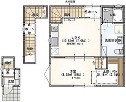 s.a.box御薗宇 3階1LDKの間取り