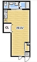 Ｏｌｉｖｅ　Ｔｅｒｒａｃｅ高ヶ坂 1階ワンルームの間取り