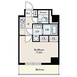 GRANPASEO本郷壱岐坂 4階1Kの間取り