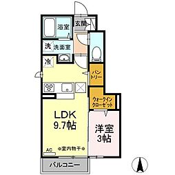 間取図画像 1LDK