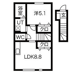 間取図画像 1LDK