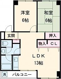Osaka Metro長堀鶴見緑地線 横堤駅 徒歩4分の賃貸マンション 3階2LDKの間取り