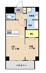 ＬＩＢＴＨ前島III 4階1LDKの間取り