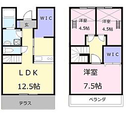 メゾンＳＧ 1階3LDKの間取り