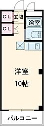 ホワイト石塚 ワンルームの間取図画像