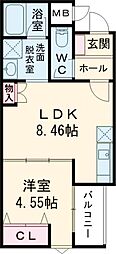 間取図画像 1LDK
