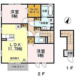 間取図画像 2LDK