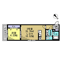 間取図画像 1LDK