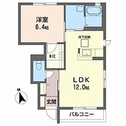 JR陸羽東線 西古川駅 バス9分 新町東下車 徒歩1分の賃貸アパート 1階1LDKの間取り