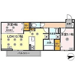 間取図画像 2LDK