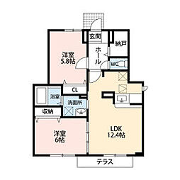 間取図画像 2LDK