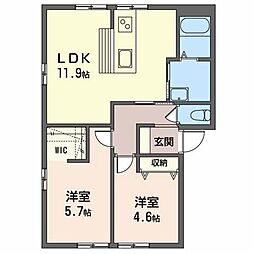 間取図画像 2LDK