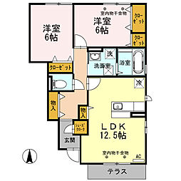 間取図画像 2LDK