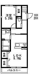 間取図画像 1LDK