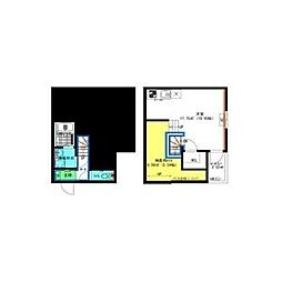 知立市桜木町アパート ワンルームの間取図画像