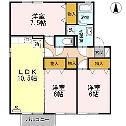 間取図画像 3LDK