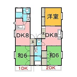 アイティー広原 1階1DKの間取り