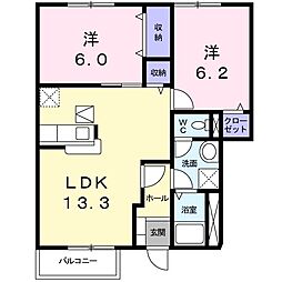 間取図画像 2LDK