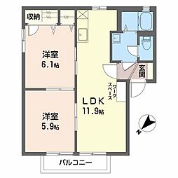 間取図画像 2LDK