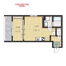 plano南蔵王 2階1LDKの間取り