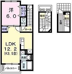 ベルフィオーレ 1LDKの間取図画像