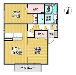 間取図画像 2LDK