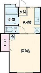 間取図画像 1K