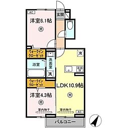 間取図画像 2LDK