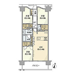 ジオ板橋大山 6階3LDKの間取り