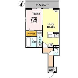 間取図画像 1LDK