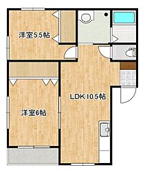 エル・ドラド 2階2LDKの間取り